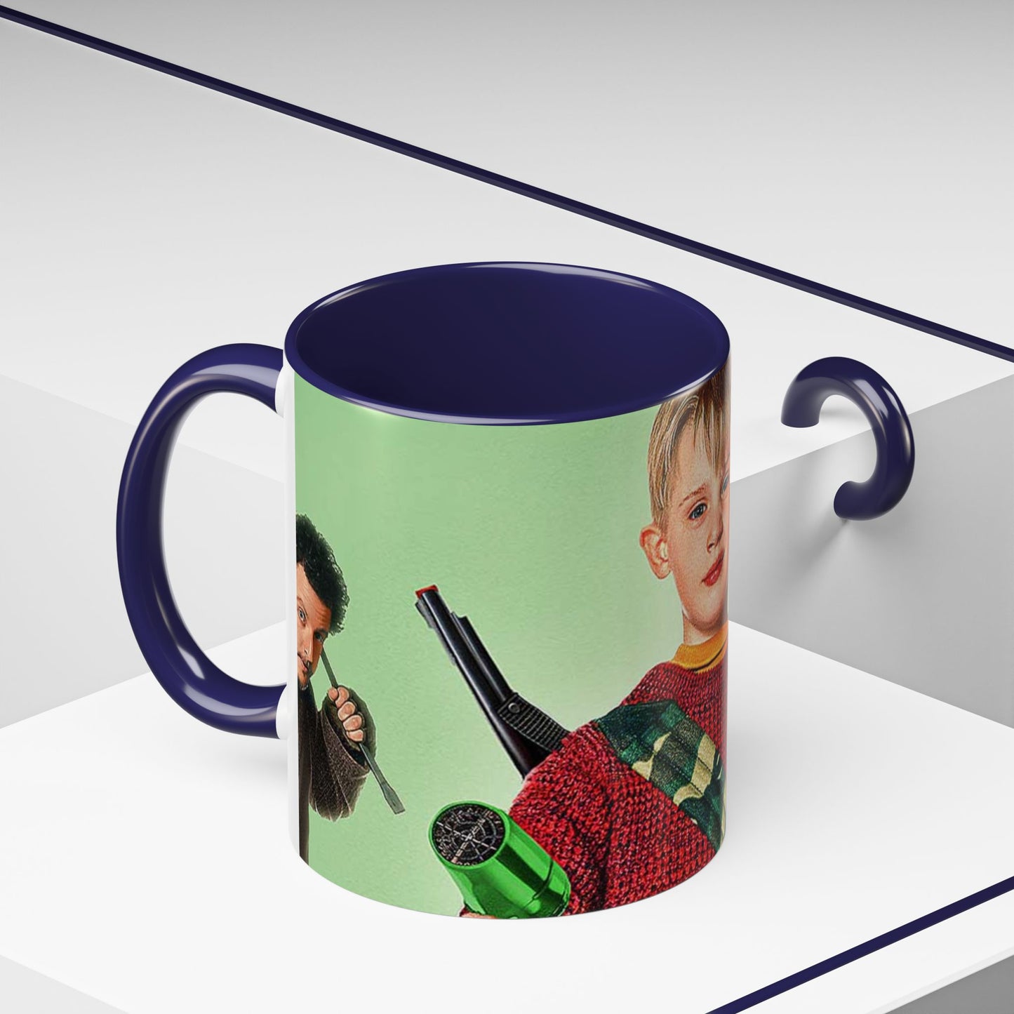 Tazza Mamma ho perso l'aereo -Home Alone Movie Mug — Macaulay Culkin Kevin & Wet Bandits Holiday Coffee Mug (11/15oz)