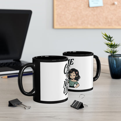 TAZZA DA CAFFE' Black Mug - "Come Me NessUna"