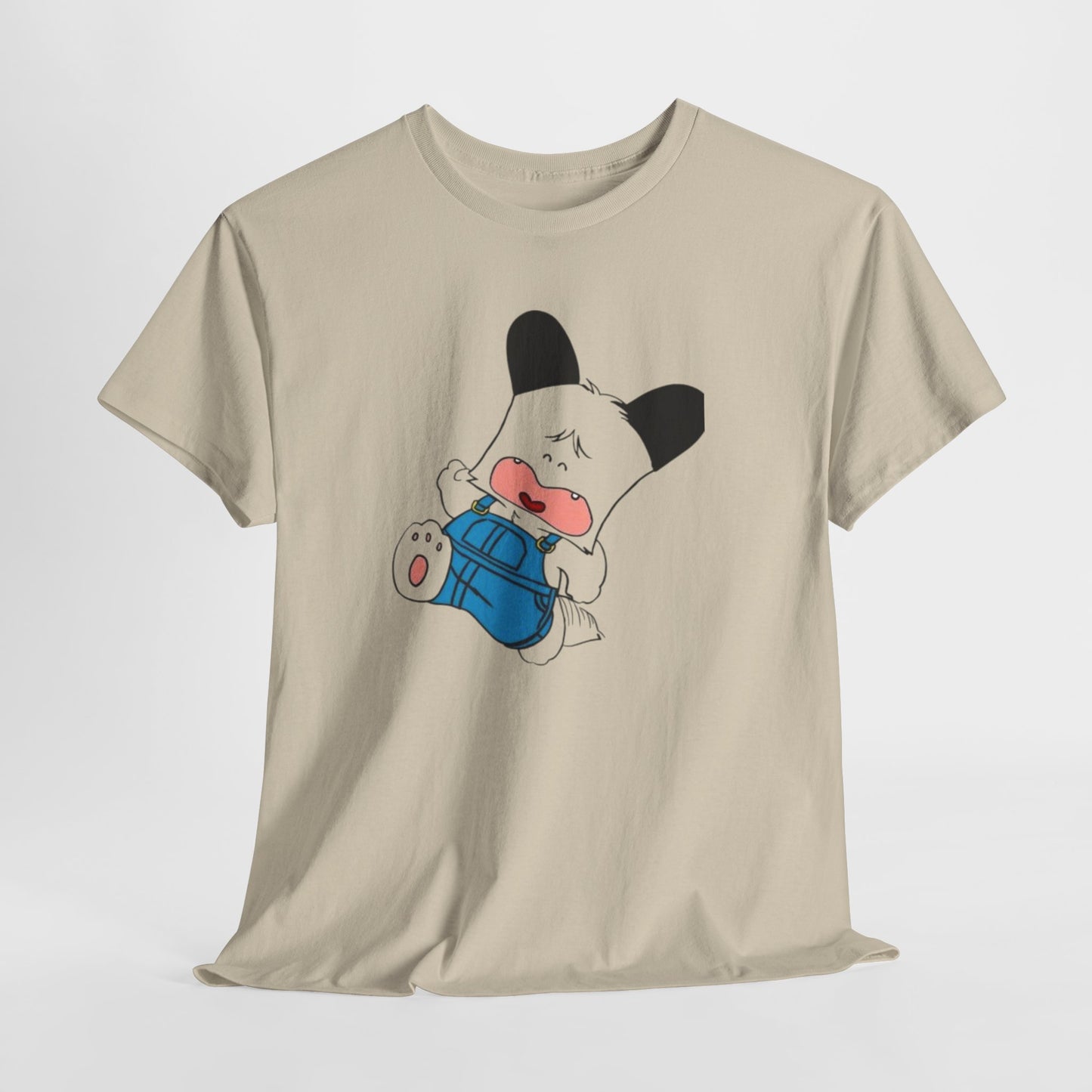 T-shirt Spank - Cute Crying Puppy Graphic Tee — Kawaii Cartoon Dog T-Shirt