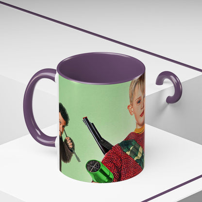 Tazza Mamma ho perso l'aereo -Home Alone Movie Mug — Macaulay Culkin Kevin & Wet Bandits Holiday Coffee Mug (11/15oz)