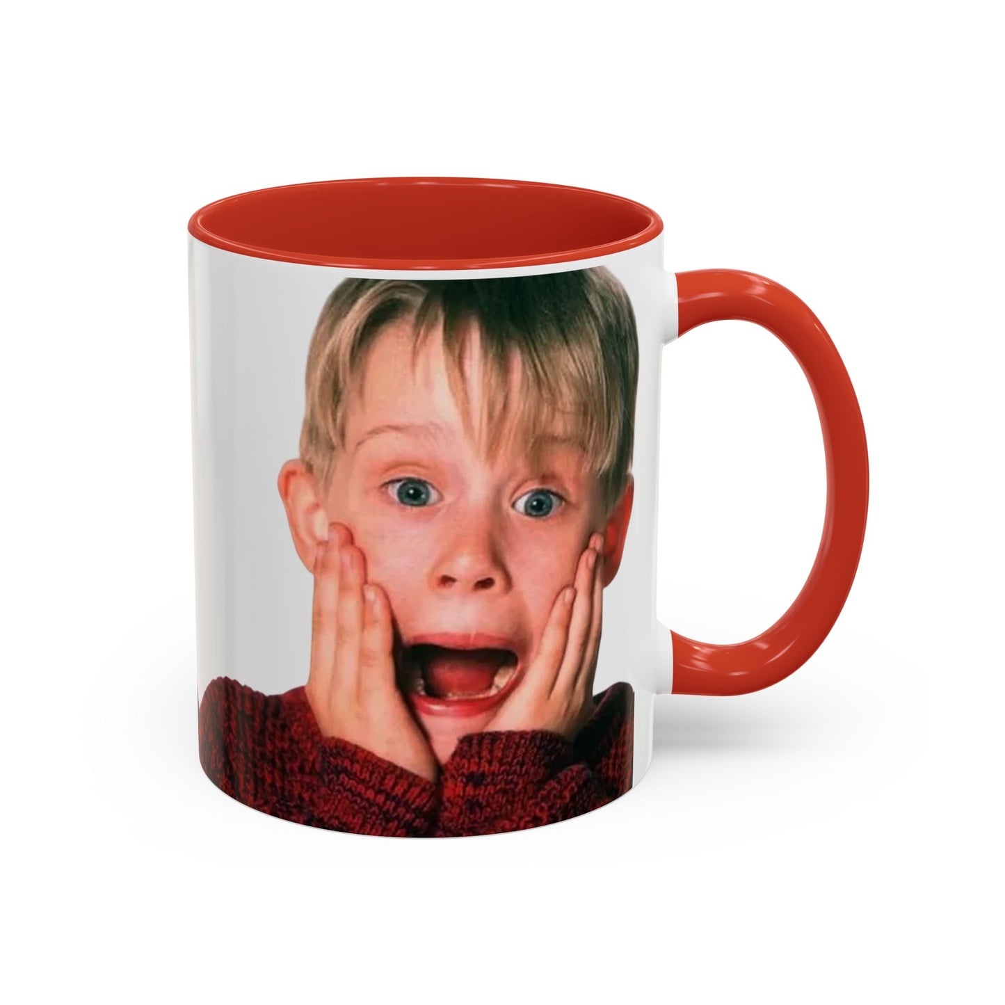 Tazza KEVIN - Home Alone Inspired Accent Coffee Mug — Funny Kid Surprise Face (11/15 oz)