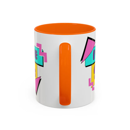 Tazza "I Love The 90s" Accent Coffee Mug — Retro 90s Nostalgia Ceramic Mug