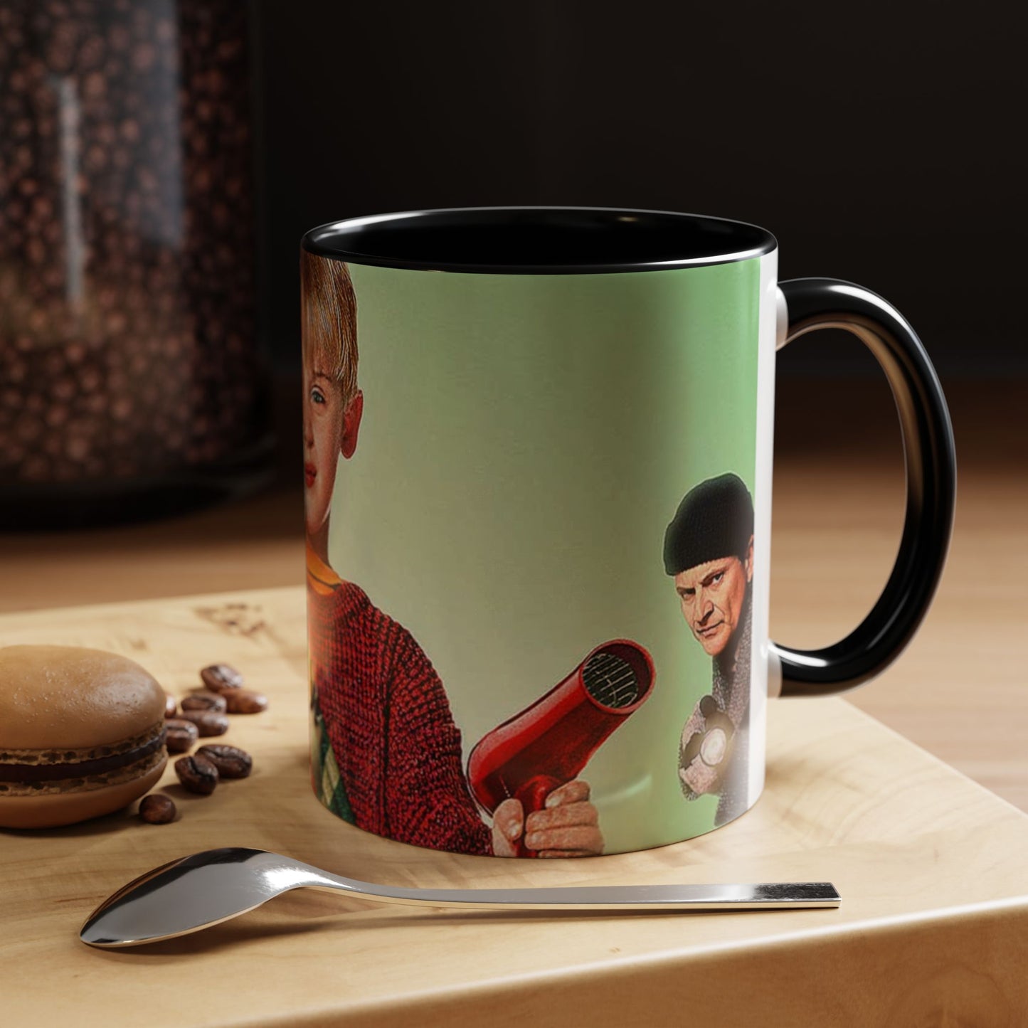 Tazza Mamma ho perso l'aereo -Home Alone Movie Mug — Macaulay Culkin Kevin & Wet Bandits Holiday Coffee Mug (11/15oz)