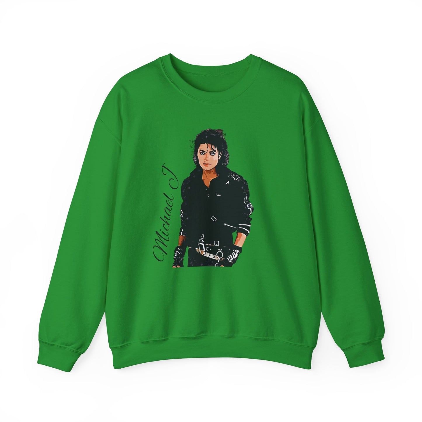Felpa Michael J - Graphic Crewneck Sweatshirt — Retro Pop Icon Portrait
