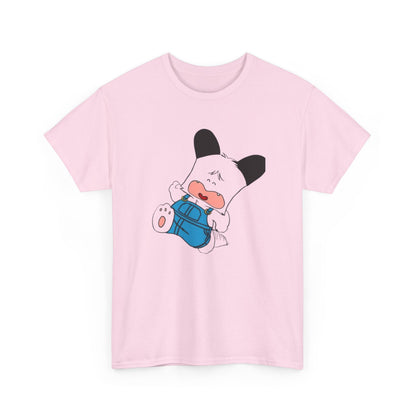 T-shirt Spank - Cute Crying Puppy Graphic Tee — Kawaii Cartoon Dog T-Shirt