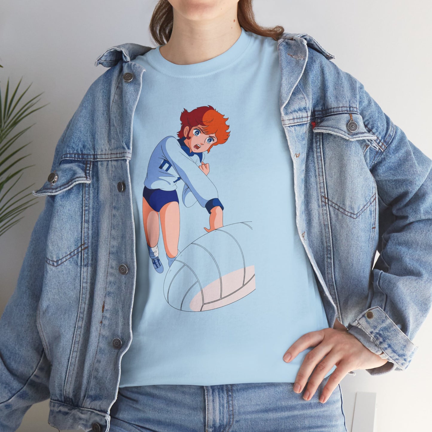 T-Shirt MILA Volleyball Anime Girl  — Cute Sporty Graphic Tee for Fans & Players