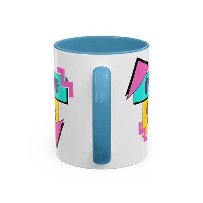 Tazza "I Love The 90s" Accent Coffee Mug — Retro 90s Nostalgia Ceramic Mug