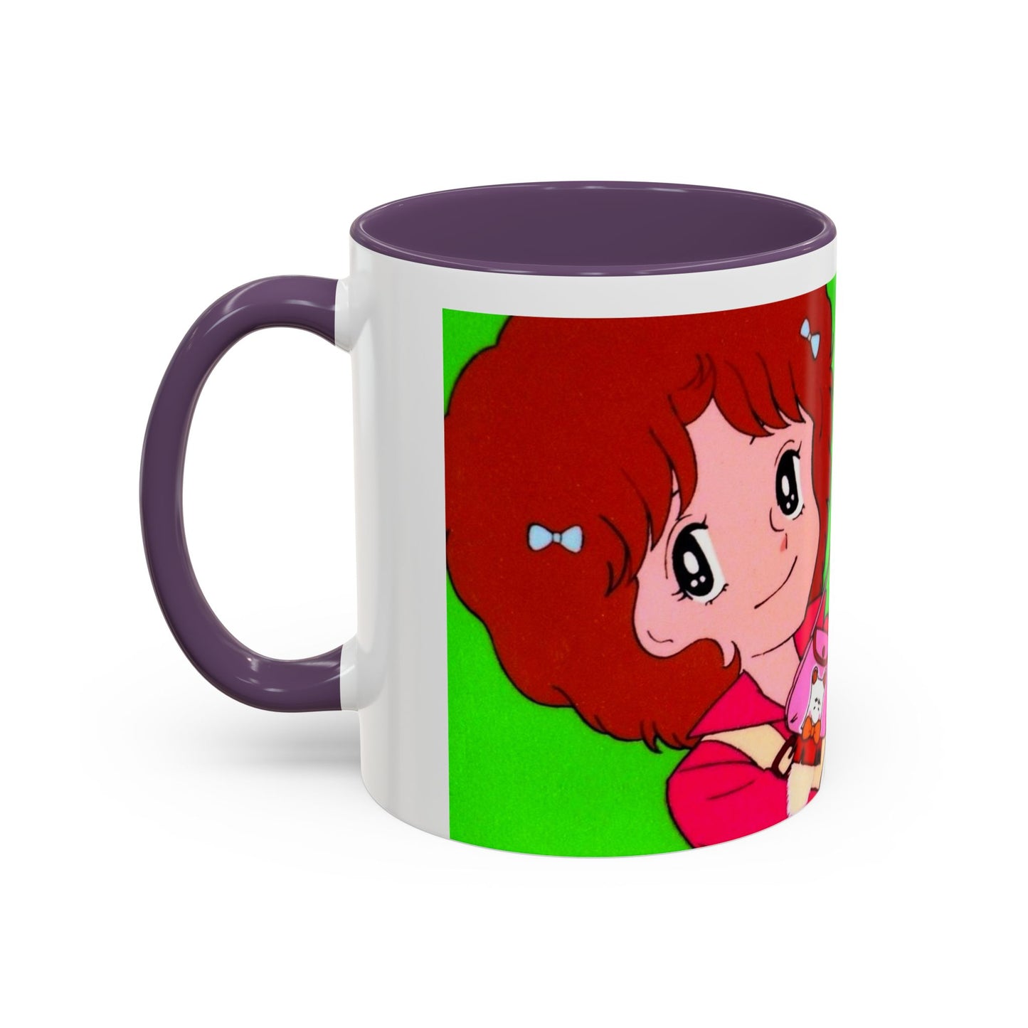Spank tenero ribacuori Tazza — Whimsical Girl & Bunny Accent Coffee Mug
