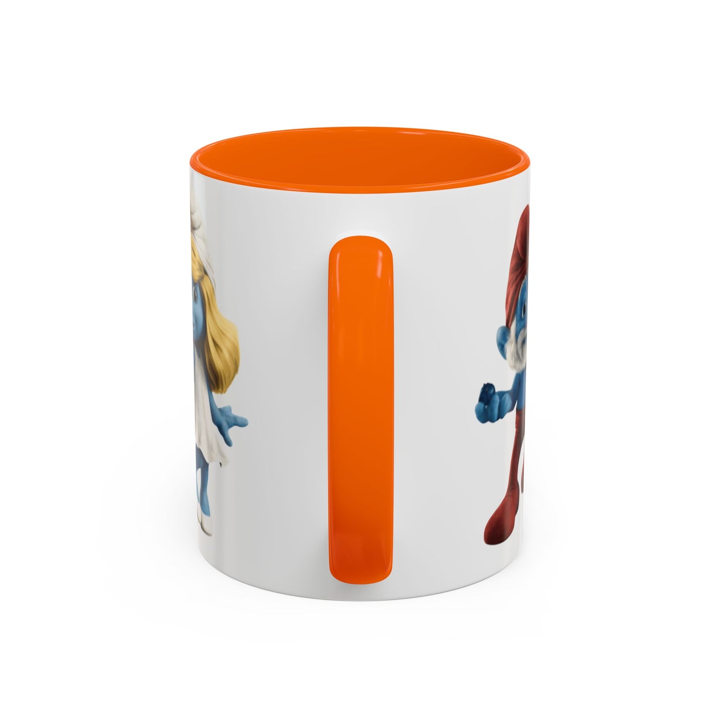 TAZZA PUFFI 3D - Smurf Characters Accent Coffee Mug (11/15oz) — Blue Cartoon Family Coffee Cup